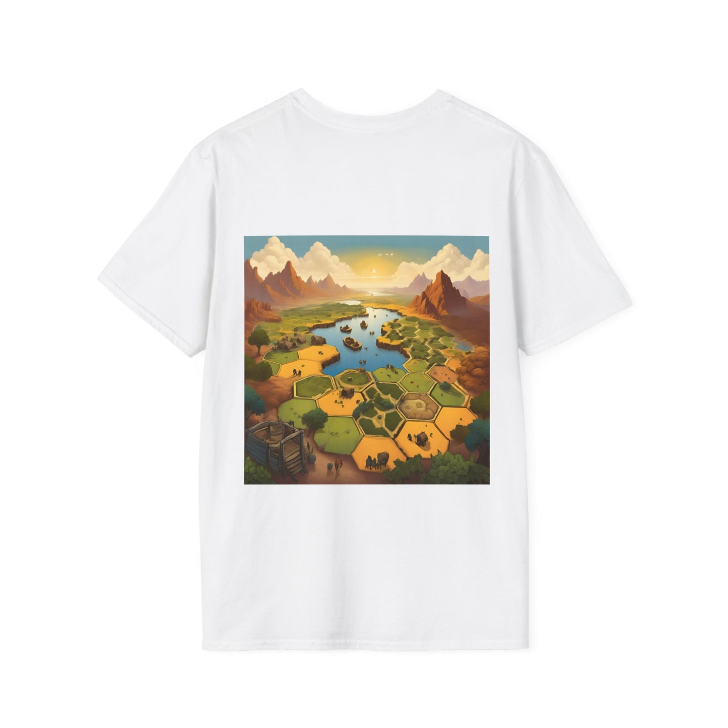 Settlers of Catan Inspired Back and Front design | Dice and Thread |  T-Shirt