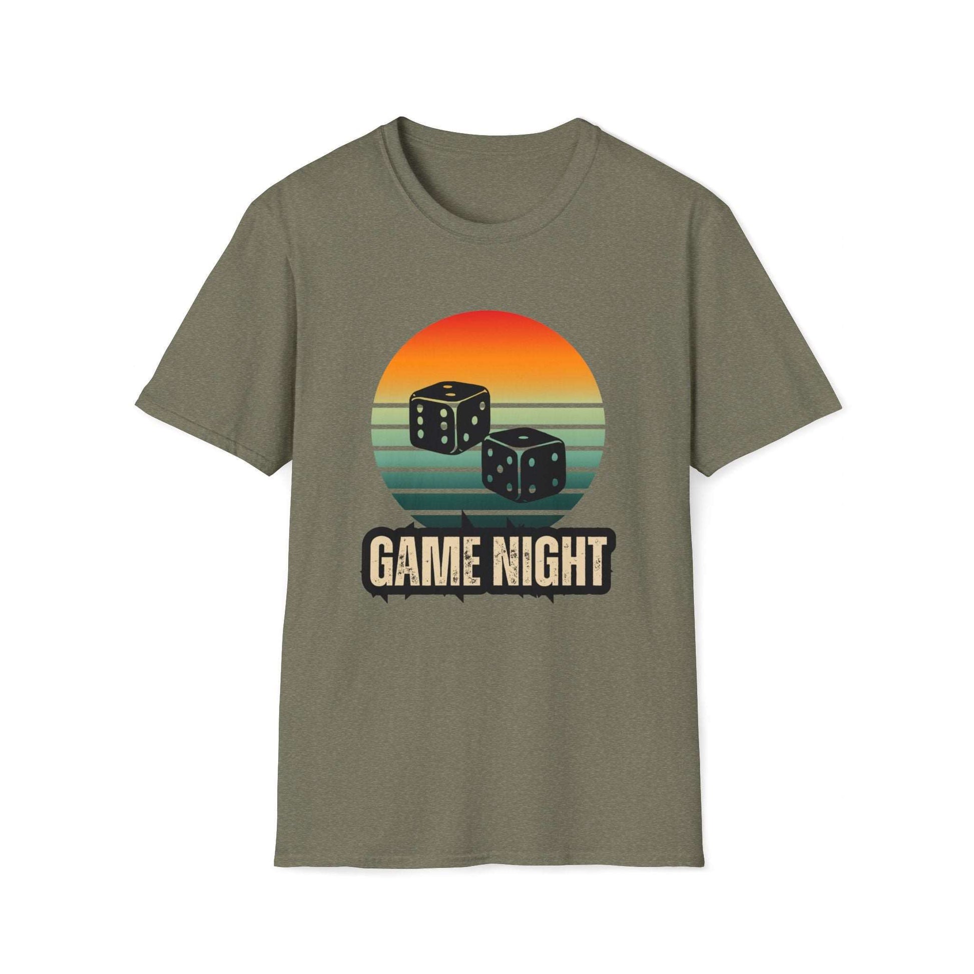 "Game Night" | Dice Design | Dice and Thread | Unisex Soft-Style T-Shirt