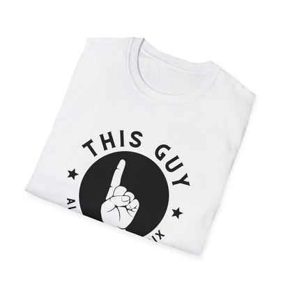 This Guy Always Rolls a Six | Dice and Thread | Game Night T-Shirt