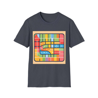 Abstract Ticket to Ride Train Board game inspired | Dice and Thread | T-Shirt