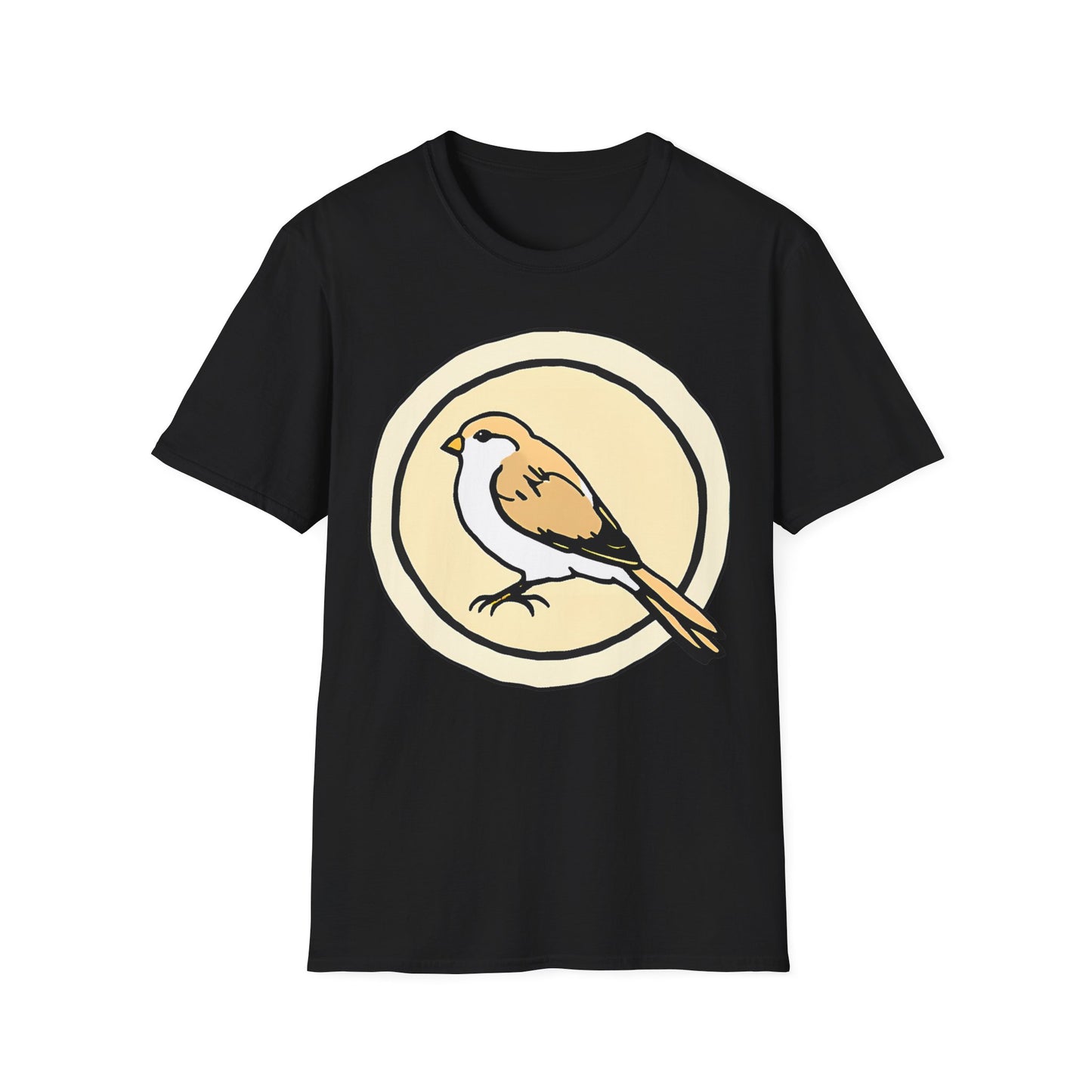 Wingspan Inspired Snow bunting | Dice and Thread | Printed Graphic T-Shirt Board Game