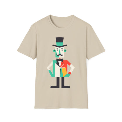 Monopoly Inspired Cubism design | Dice and Thread | Unisex Soft-Style T-Shirt