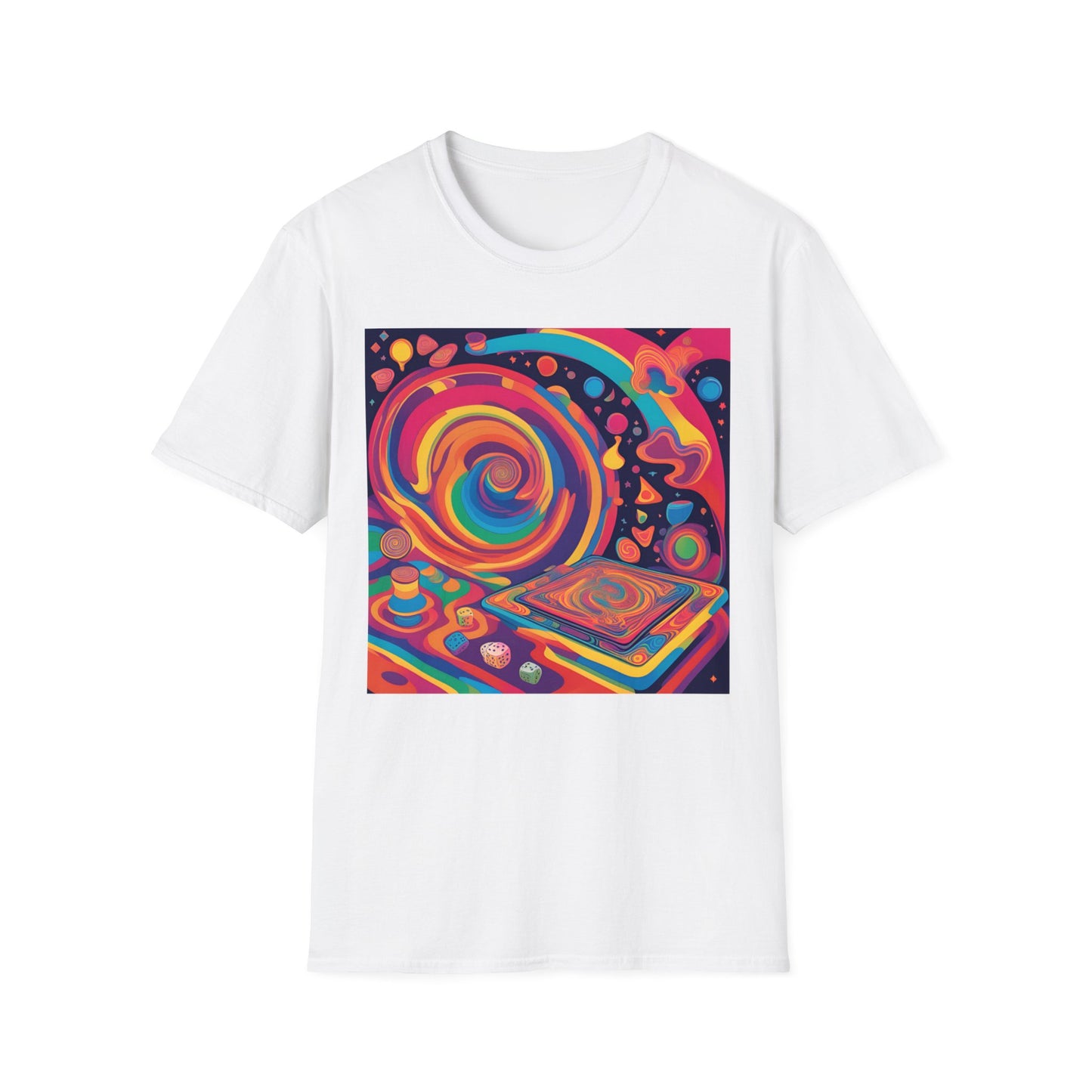 Retro Colourful Board Game t-shirt | Dice and Thread  | Unisex T-Shirt