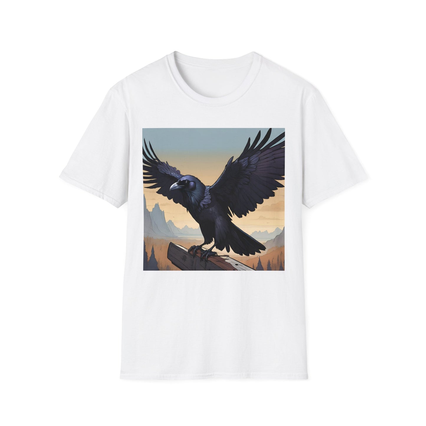 Wingspan Inspired Raven | Dice and Thread | Printed Graphic T-Shirt Board Game