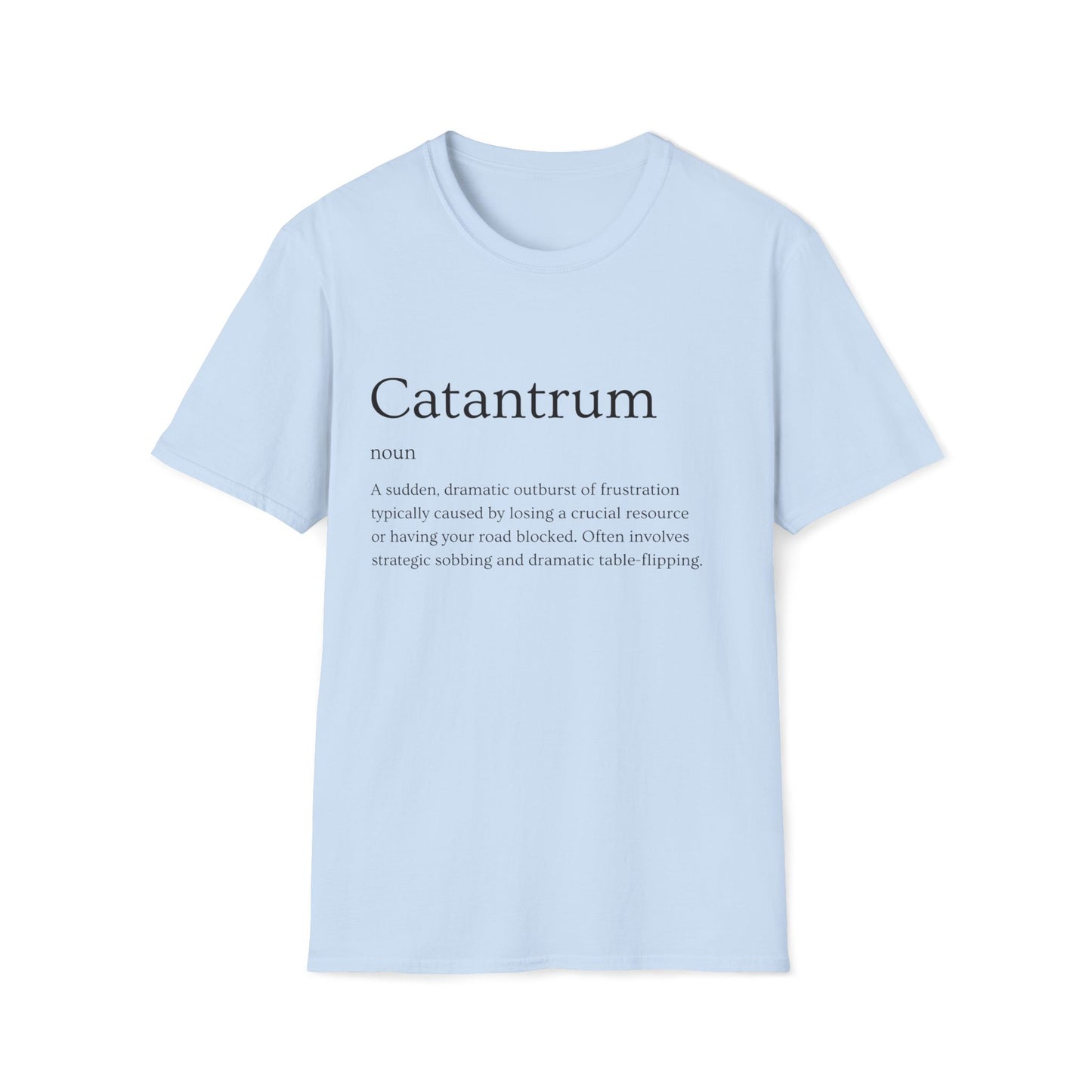 Catantrum | Settlers of Catan inspired Design | Dice and Thread | Unisex Soft-Style T-Shirt