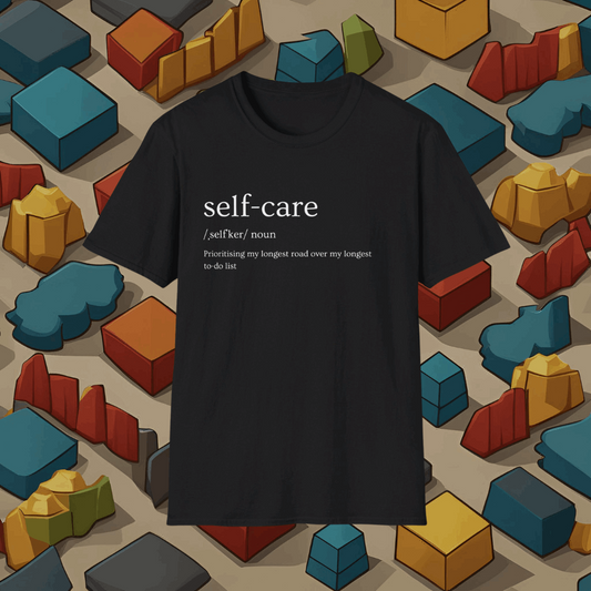 Self Care | Dice and Thread | Settlers of Catan T-Shirt Board Game