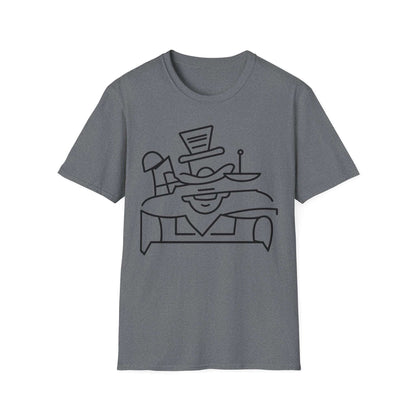 Abstract Monopoly Man Inspired | Dice and Thread | Printed Graphic T-Shirt Board Game