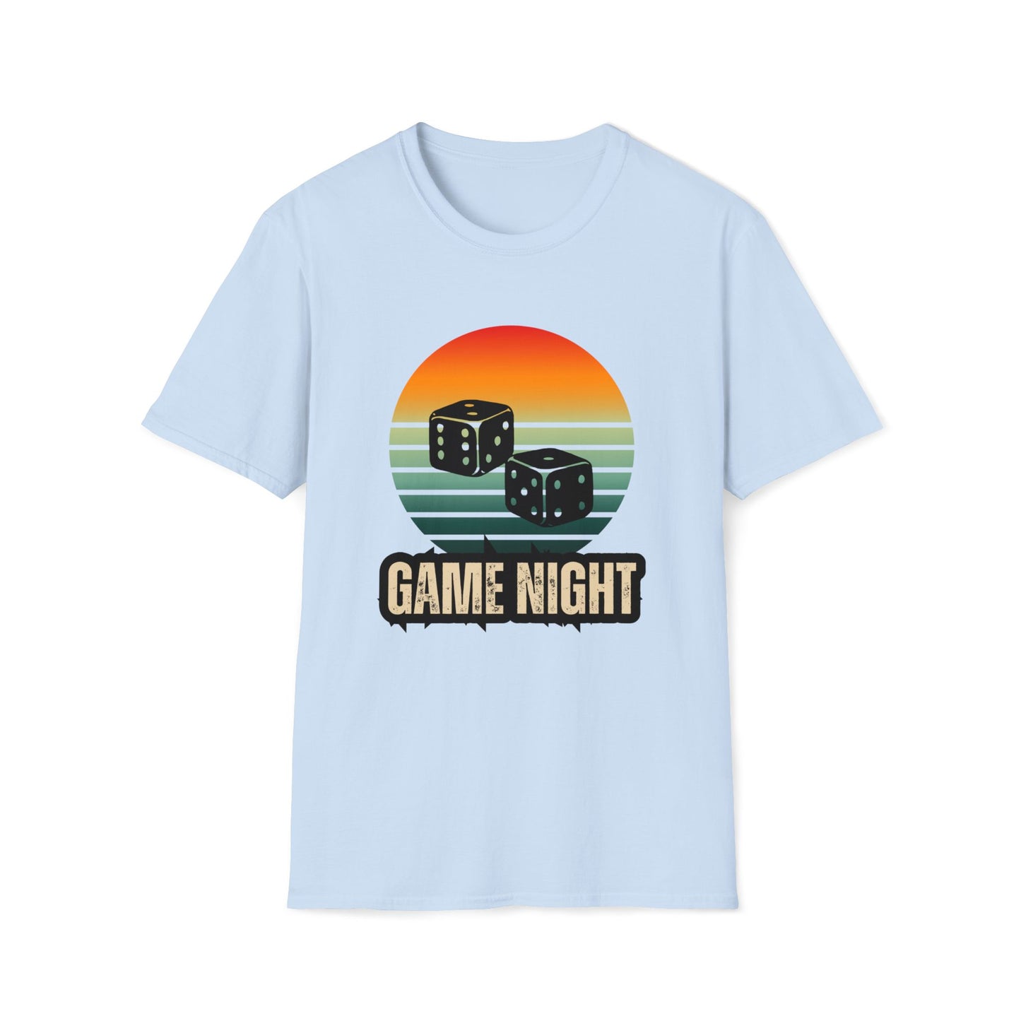 "Game Night" | Dice Design | Dice and Thread | Unisex Soft-Style T-Shirt