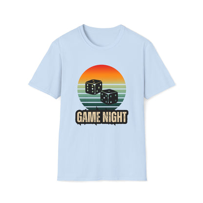 "Game Night" | Dice Design | Dice and Thread | Unisex Soft-Style T-Shirt