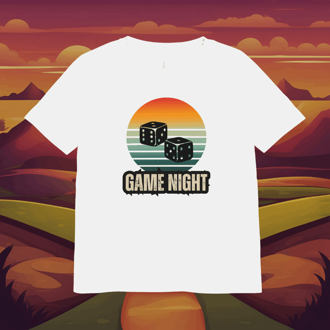 "Game Night" | Dice Design | Dice and Thread | Unisex Soft-Style T-Shirt