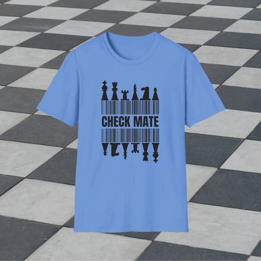 Checkmate | Chess Design | Dice and Thread | Unisex Soft-Style T-Shirt