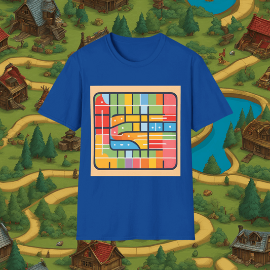 Abstract Ticket to Ride Train Board game inspired | Dice and Thread | T-Shirt