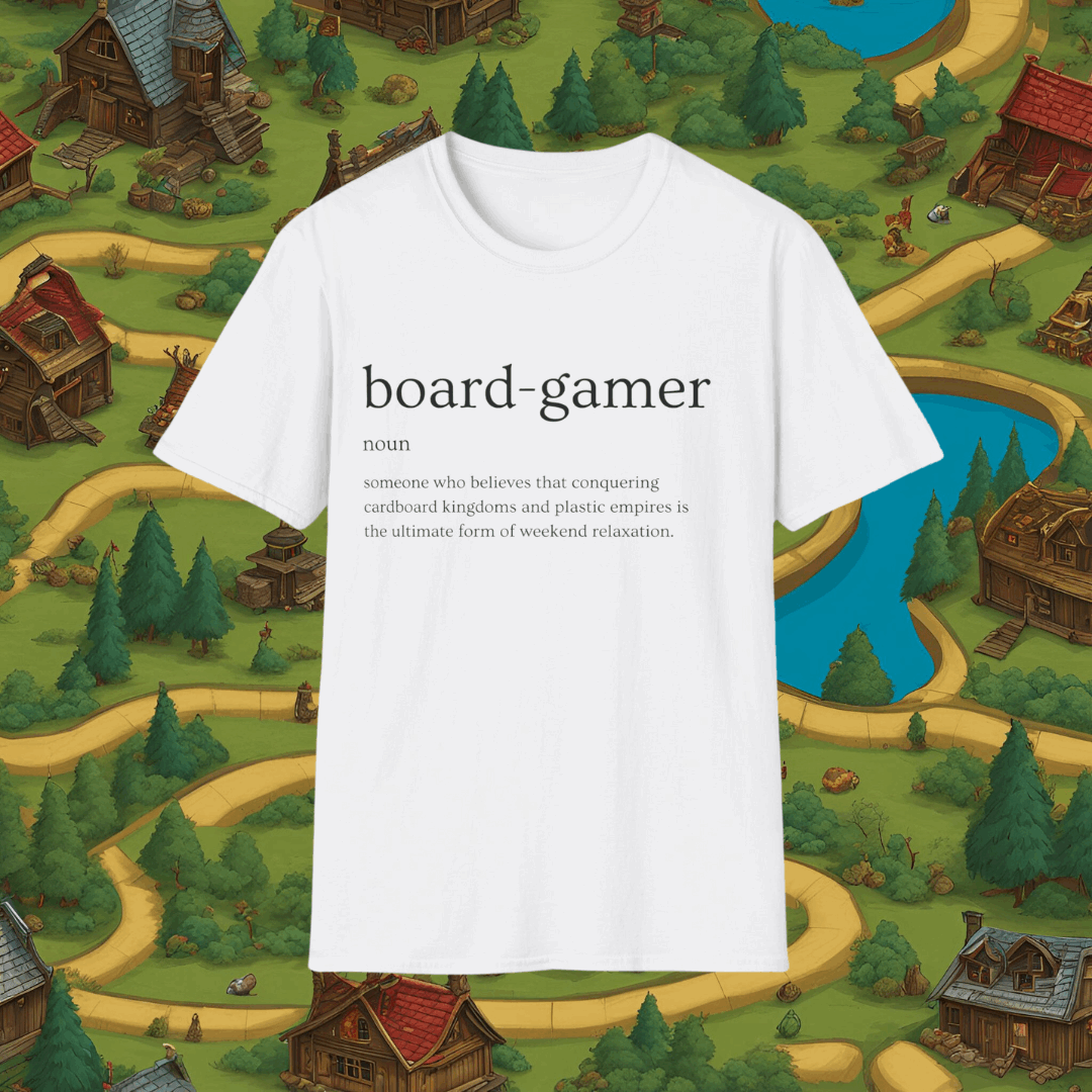 Definition of a Board-Gamer | Dice and Thread | Unisex Soft-Style T-Shirt