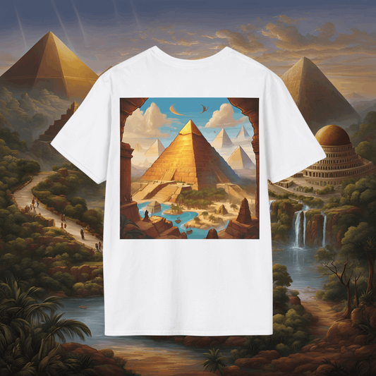 Special Edition | Seven Wonders Inspired Pyramid | Dice and Thread | Seven Wonders Retro T-Shirt