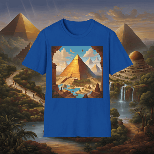 Seven Wonders Pyramid | Dice and Thread | Seven Wonders Retro T-Shirt